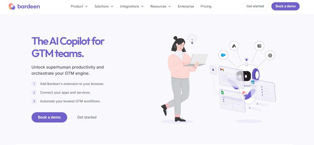 Bardeen AI automation dashboard creating web workflows – practical AI tool to boost productivity for daily tasks 2025