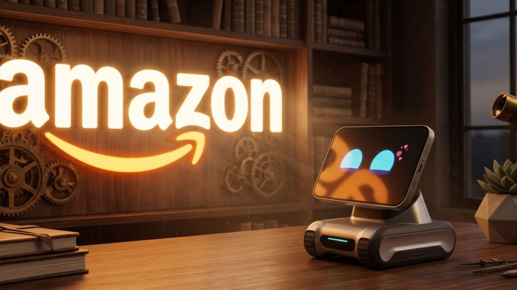 Best AI-powered Amazon smart gadgets displayed on modern desk including voice assistant and automation devices