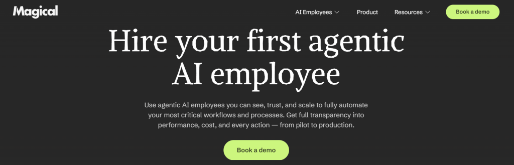 GetMagical dashboard automating repetitive tasks with unknown AI tools