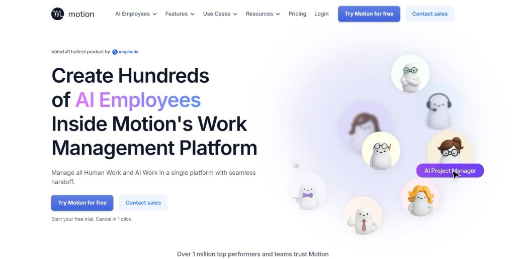 Motion AI smart scheduling view automatically organizing calendar – AI tool to boost productivity and time management 2025