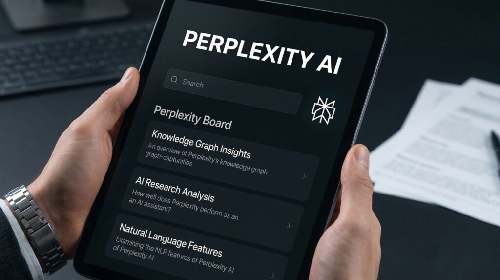 Perplexity AI review 2026 – AI search engine interface and features