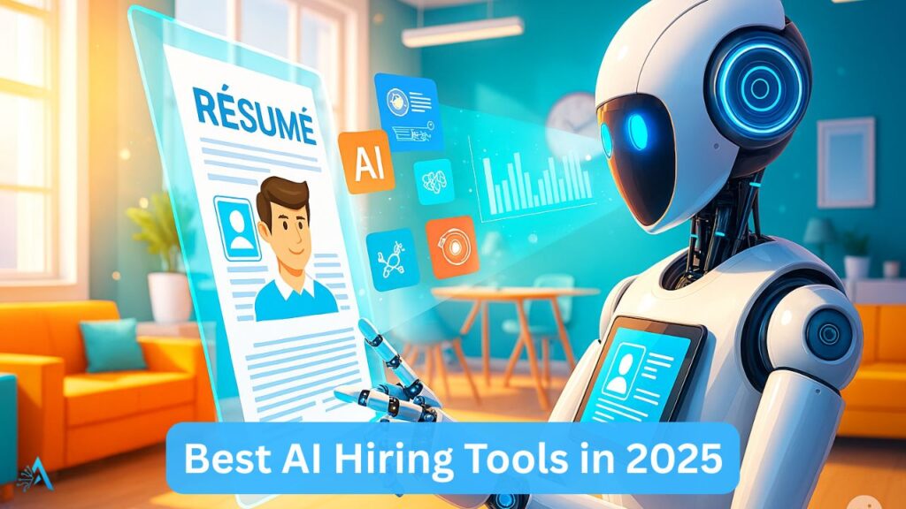 AI reviewing a digital résumé during a virtual job interview in 2025
