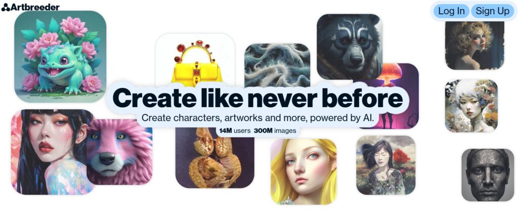 Artbreeder character generator showing best free AI tools to create comics with consistent character design