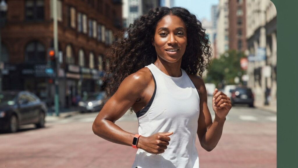 AI fitness gadgets including a smart ring, screenless tracker, and posture trainer on a gym mat