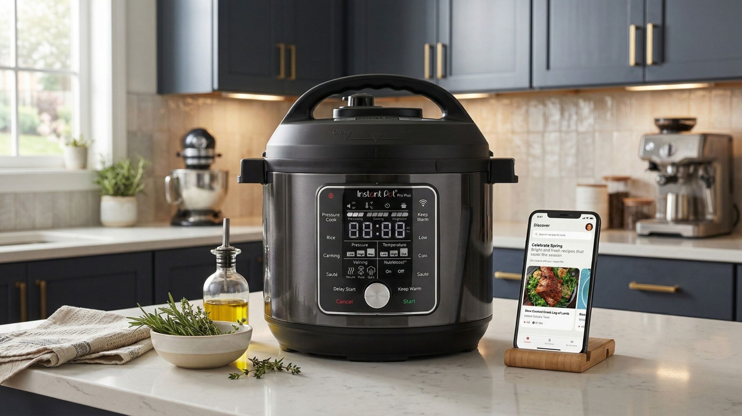 Instant Pot Smart WiFi pressure cooker, one of the more accessible AI kitchen helpers here