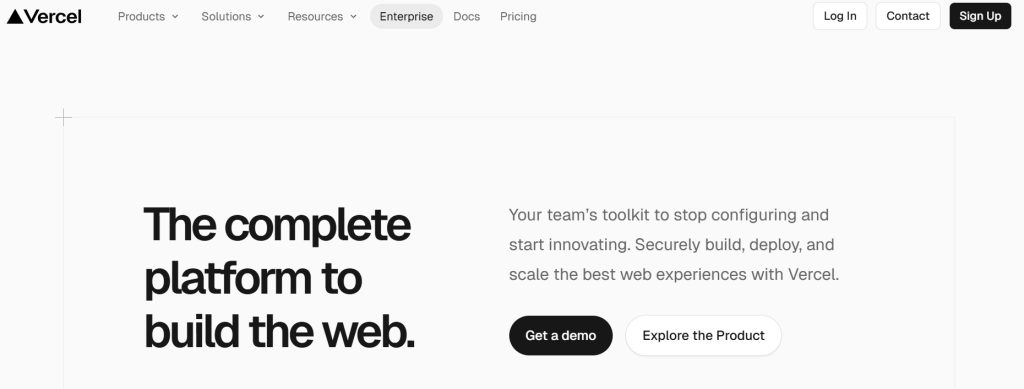 Vercel AI text generation interface – minimal free AI tool no login