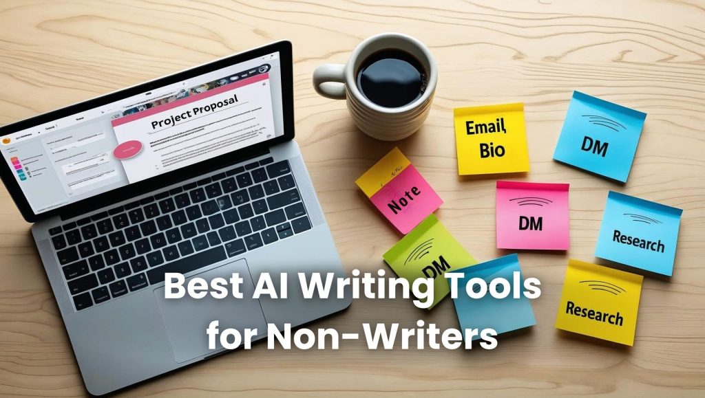 Best AI writing tools for non-writers creating emails, bios, and DMs