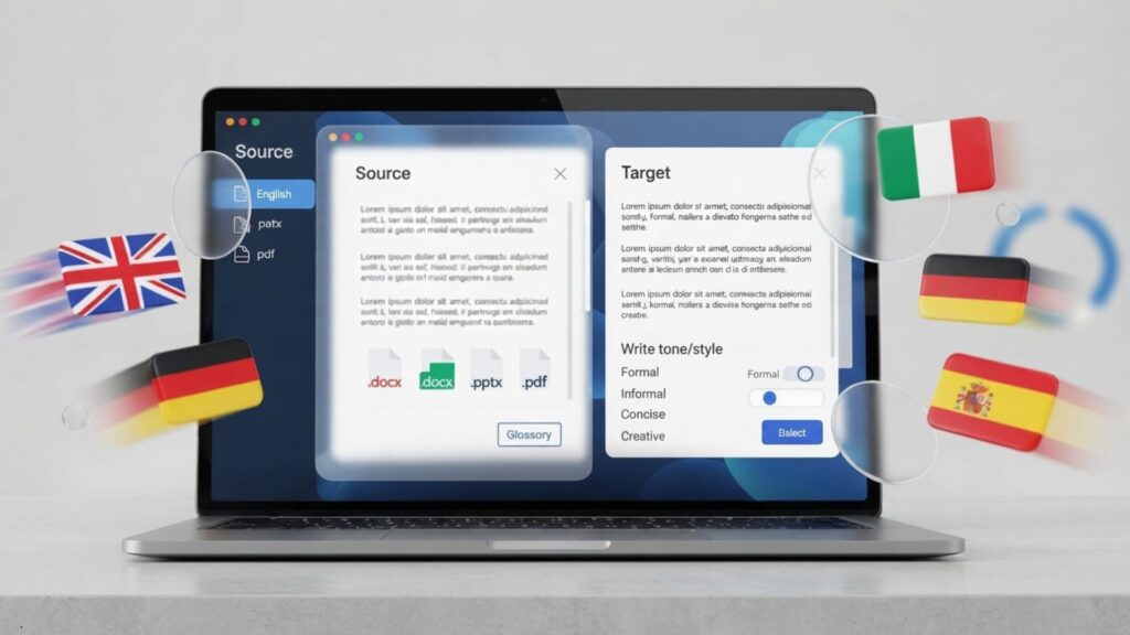 DeepL review 2026 hero image showing the AI translator and new Voice-to-Voice feature