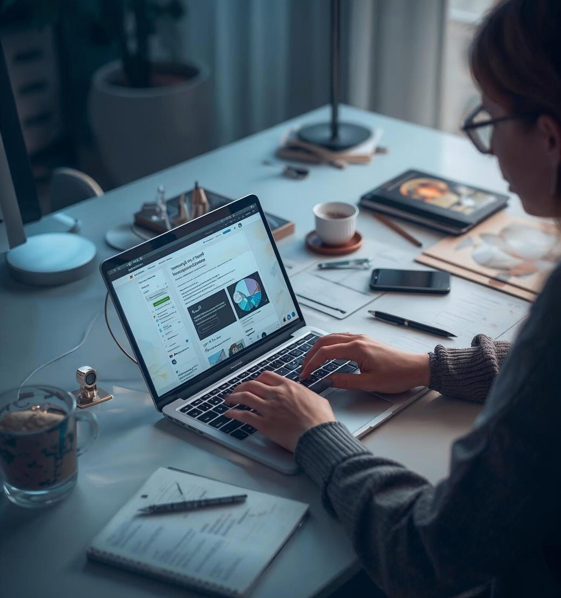 AI side hustles freelance writer drafting blog content with ChatGPT on a laptop
