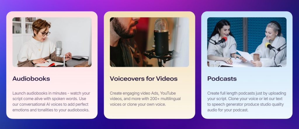 AI voice generator for YouTube videos, ads, and multilingual narration