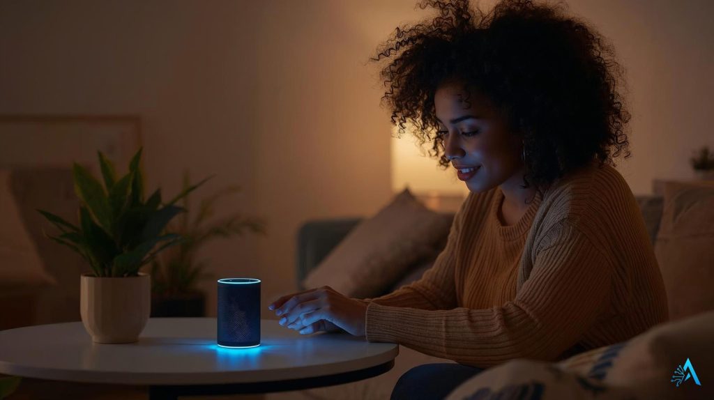 Alexa Echo Devices real-world performance rating comparison showing 9.1 overall score with voice recognition, AI response quality, smart home control, and response speed metrics