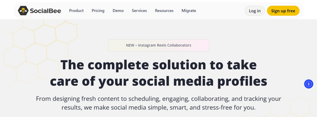 SocialBee interface displaying post categories and AI automation features in the best AI social media scheduling tool