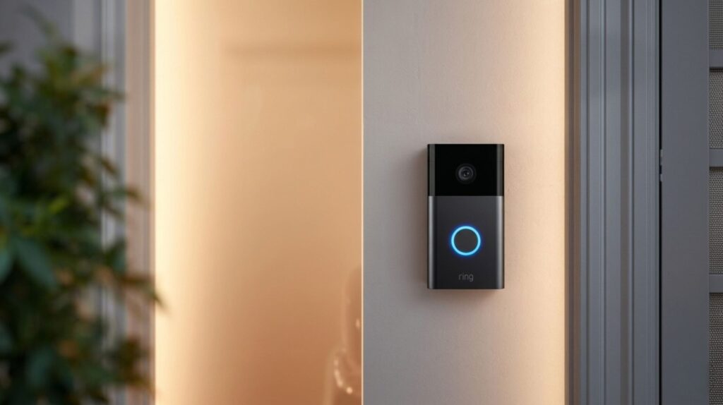 Ring Video Doorbell 4K next to Google Nest Doorbell side-by-side comparison