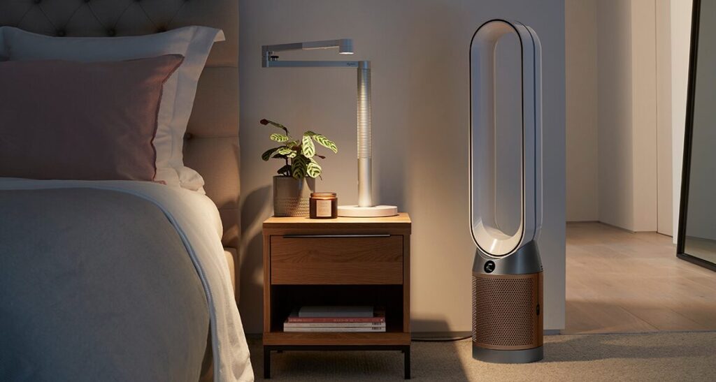premium WiFi-enabled air purifier Dyson TP09 with formaldehyde detection and heating cooling functions
