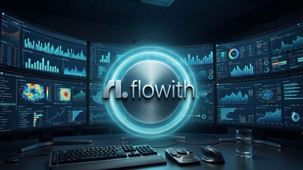 Flowith AI infinite canvas workspace showing Agent Neo running a multi-step task