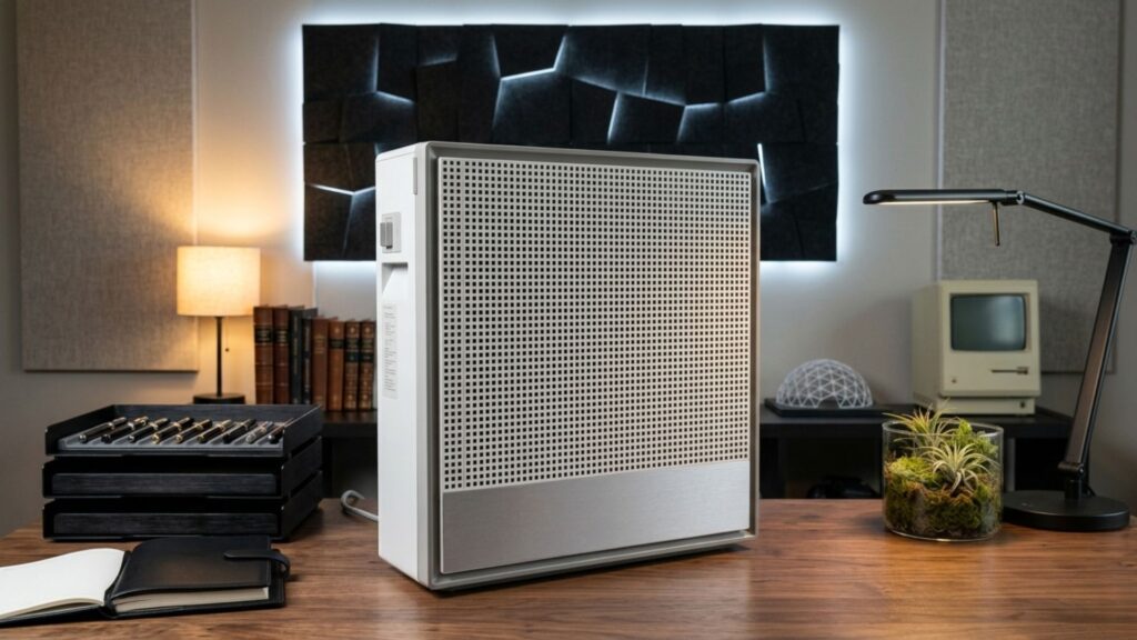 AI air purifier Molekule with PECO technology for destroying allergens at molecular level