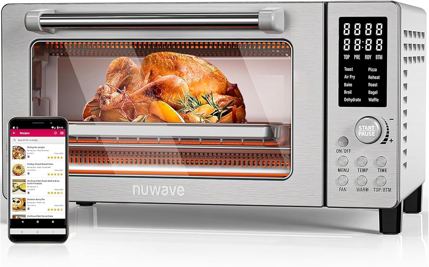 NuWave Bravo XL with its integrated probe, the budget choice among AI smart ovens