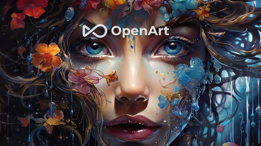 OpenArt guide showing AI art style search and workflow dashboard for digital artists