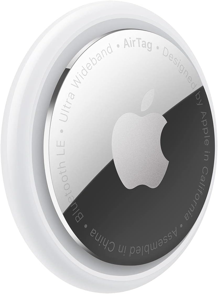 Apple AirTag on a travel bag, a stocking stuffer that shows up in Black Friday AI deals