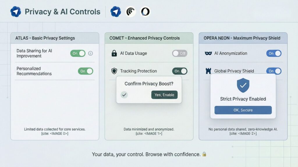 How to use an AI browser safely with privacy and permission controls