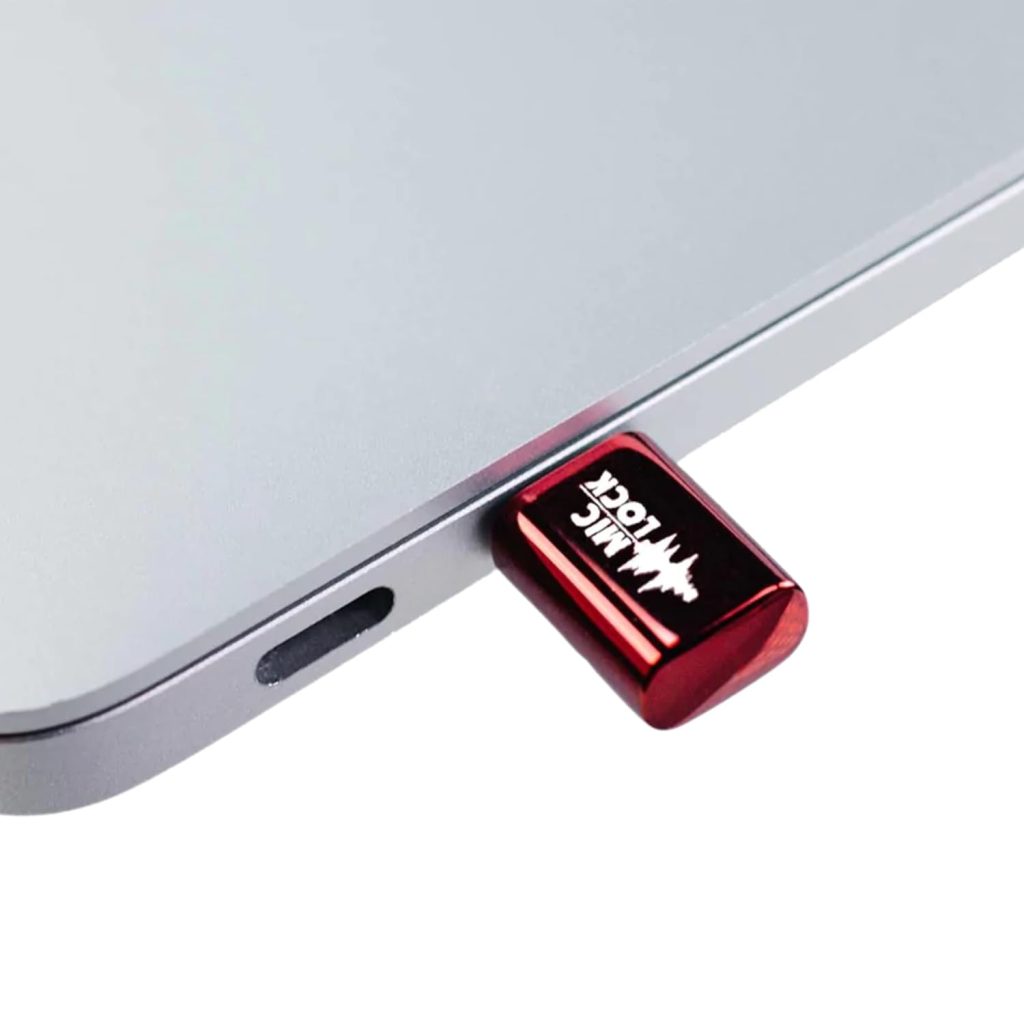 MicLock microphone blocker for ai privacy gadgets, used to disable audio tracking on laptops and phones