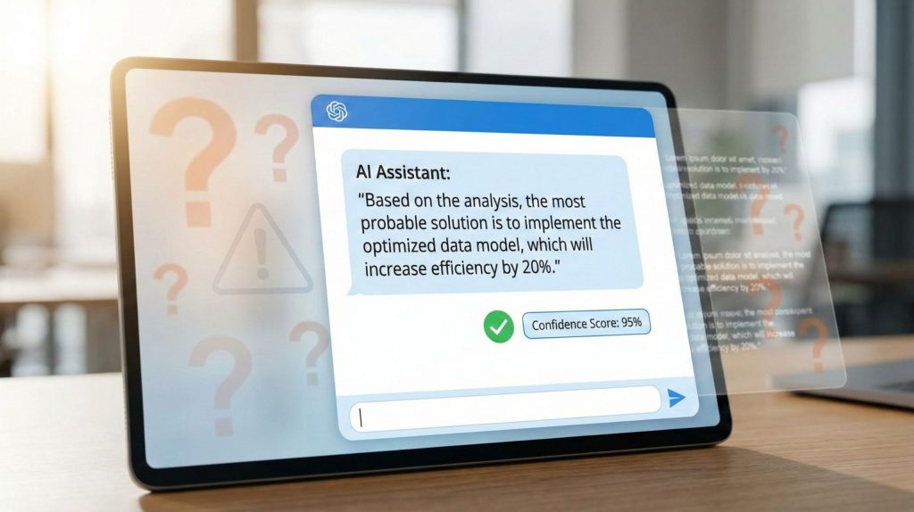 why AI sounds confident comes from fluent language generation, not from real-time fact checking.