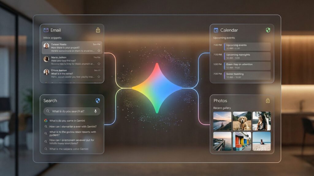 Gemini Personal Intelligence privacy setup on a phone