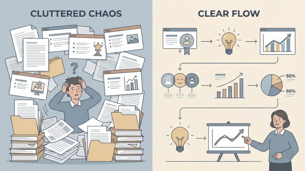 Why text and slides fail for visual storytelling