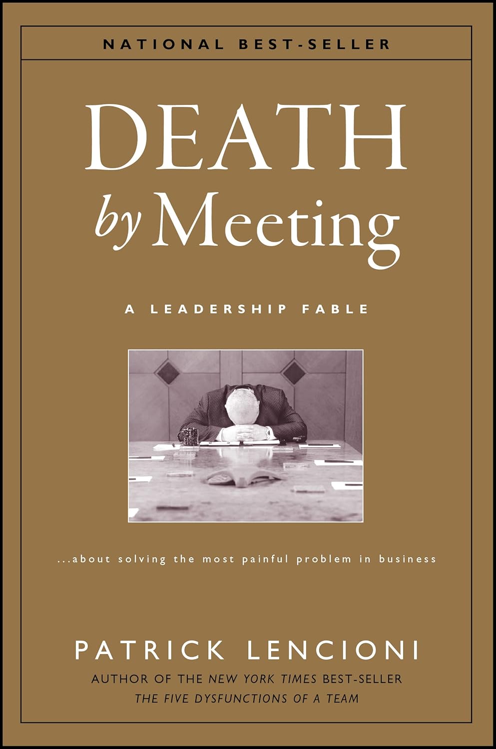 Death by Meeting book cover - essential reading for AI tools for meeting productivity and better meeting culture