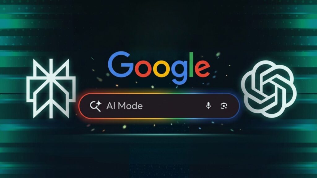 Google AI Mode vs ChatGPT vs Perplexity — three AI search engines compared side by side