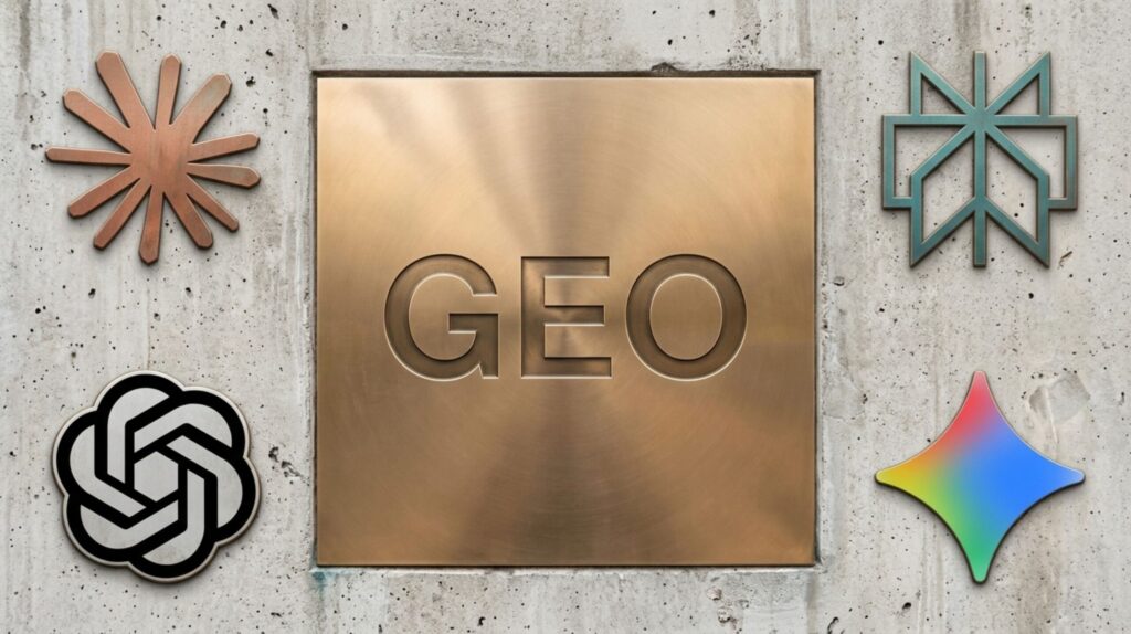 Generative Engine Optimization GEO guide showing a blog post cited inside an AI search answer