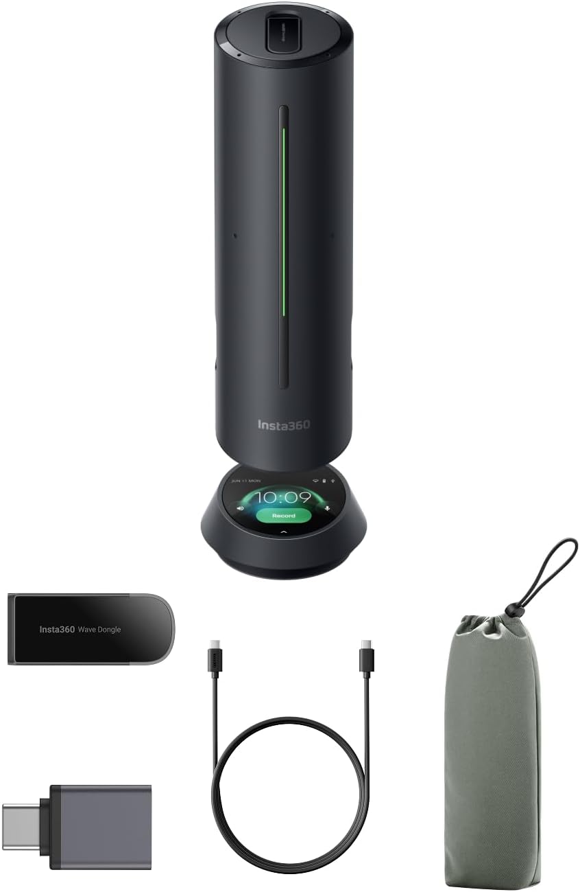 Insta360 Wave AI speakerphone for working from home calls and meetings