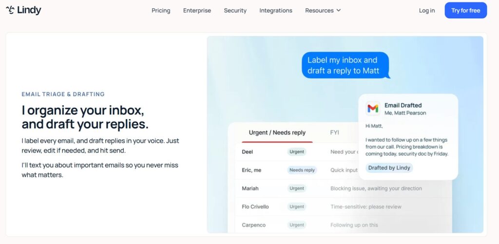 Lindy Bardeen and Clay AI assistant stack workflow for email data and lead research