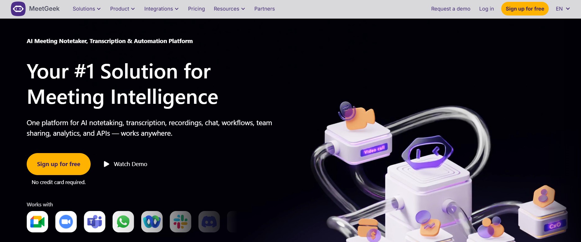 Best AI meeting tools MeetGeek automatic meeting summary and analytics view