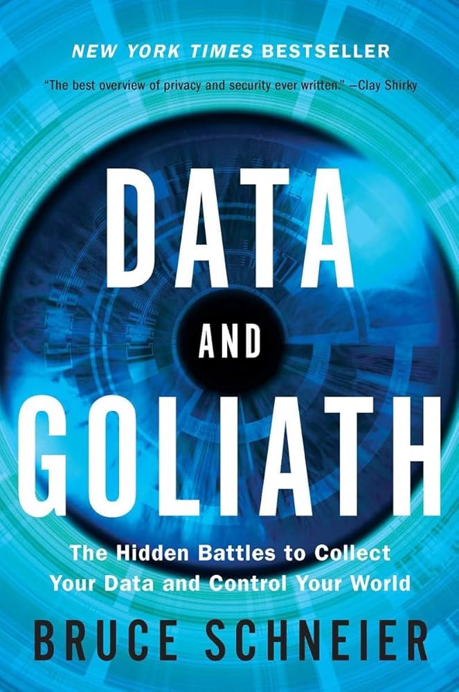 Data and Goliath book cover, companion read for AI security camera privacy