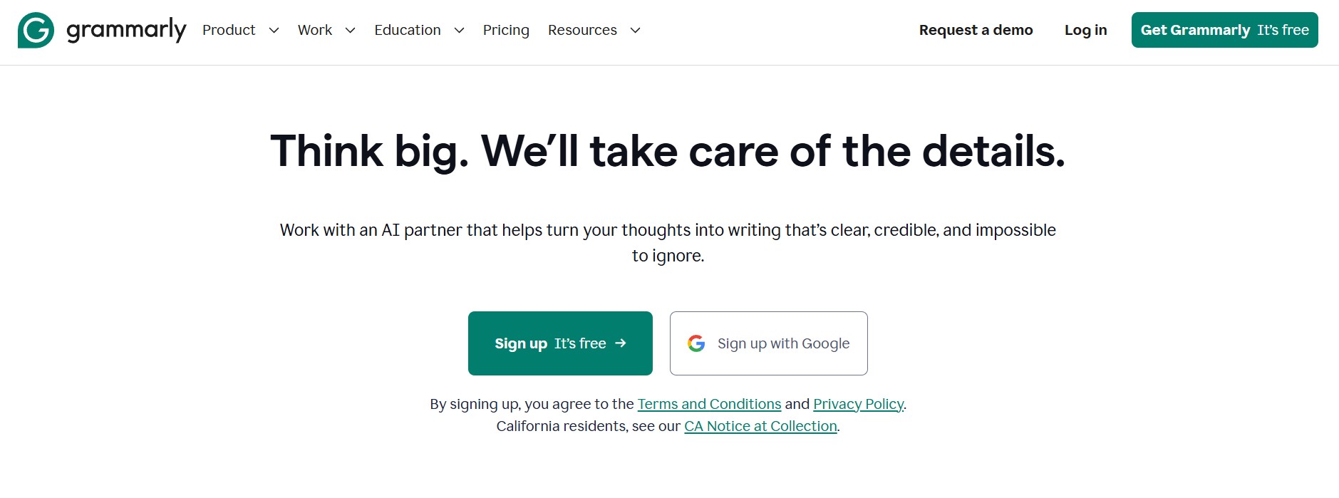 Grammarly vs ChatGPT pricing screenshot comparison 2026