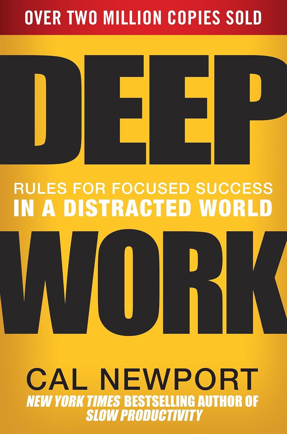 Deep Work book cover by Cal Newport