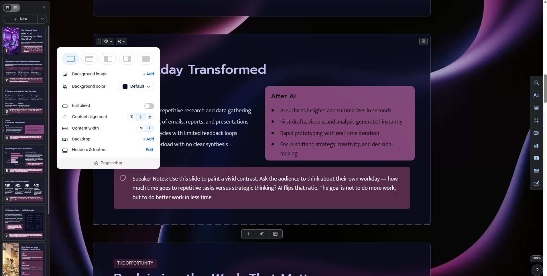 How to use Gamma AI card editor to edit layouts, text, and images