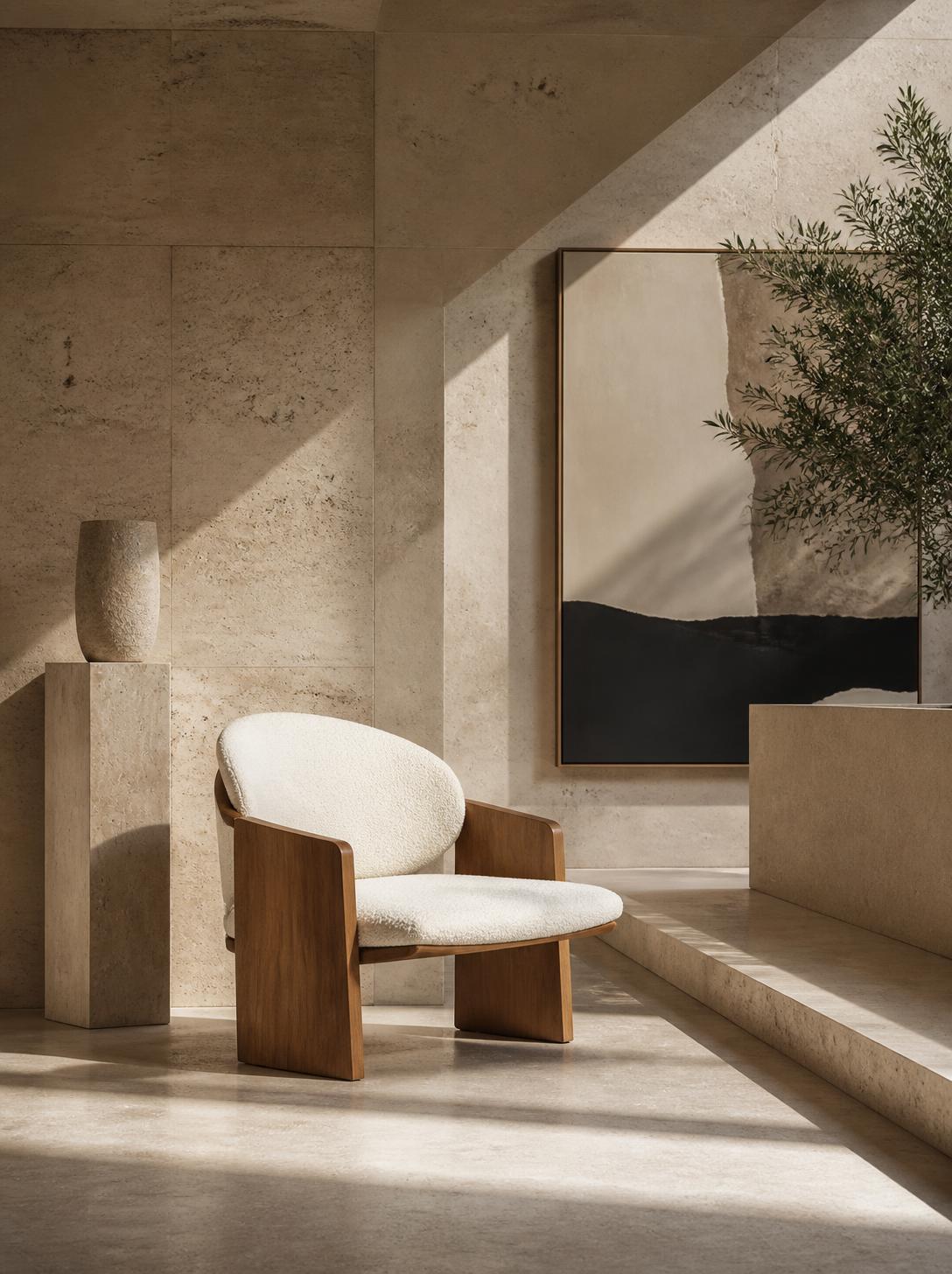 Midjourney AI output for designer furniture scene — AI tools for designers image quality test