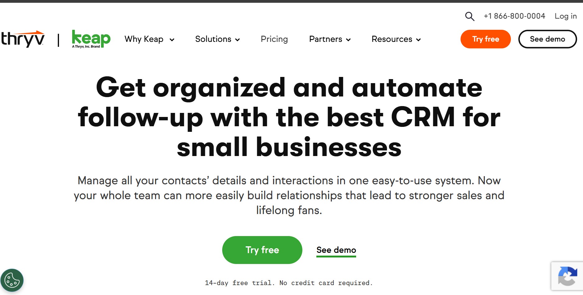 Keap CRM automation dashboard for small business