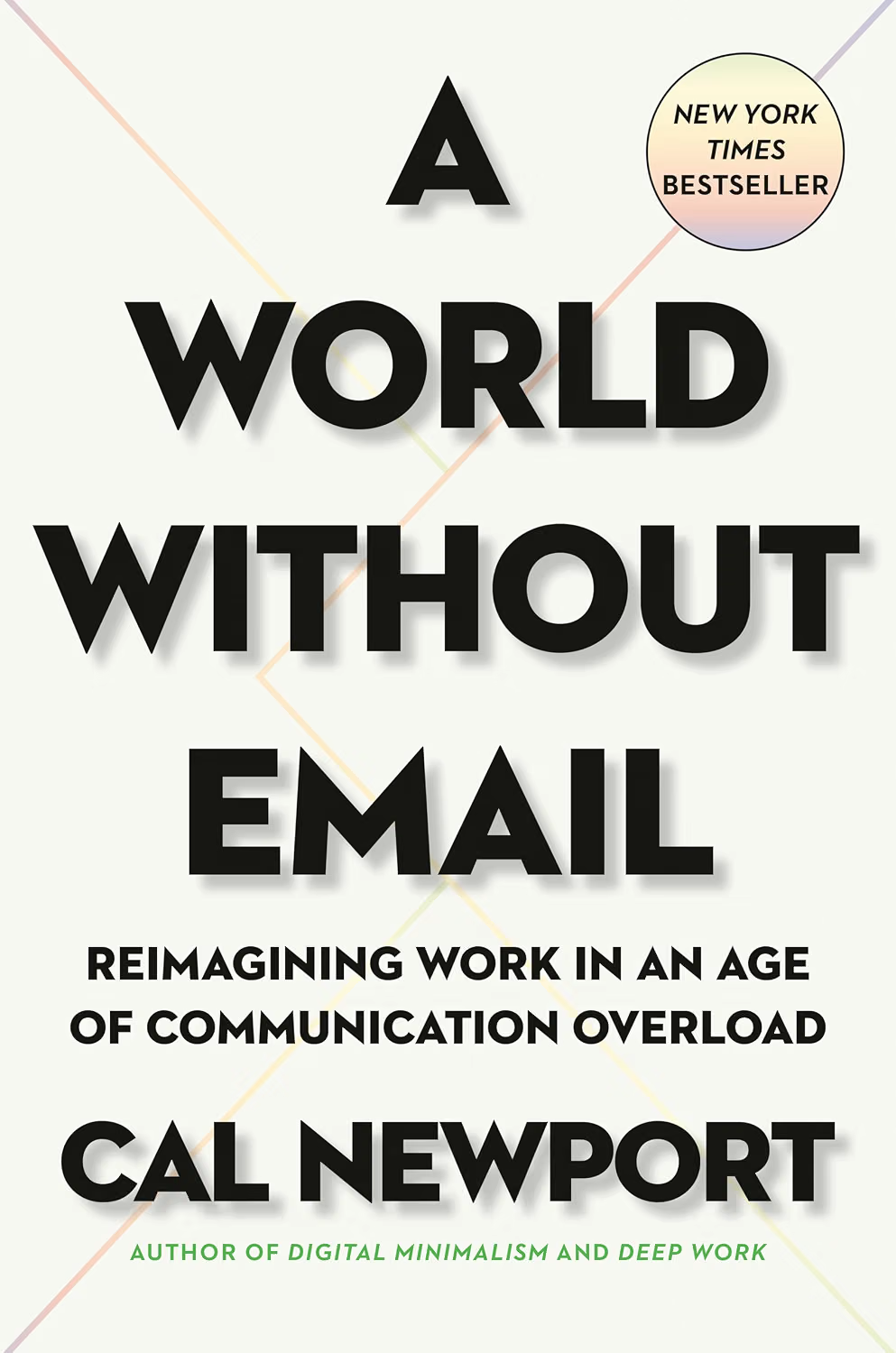 A World Without Email by Cal Newport book cover, companion read to this SaneBox review