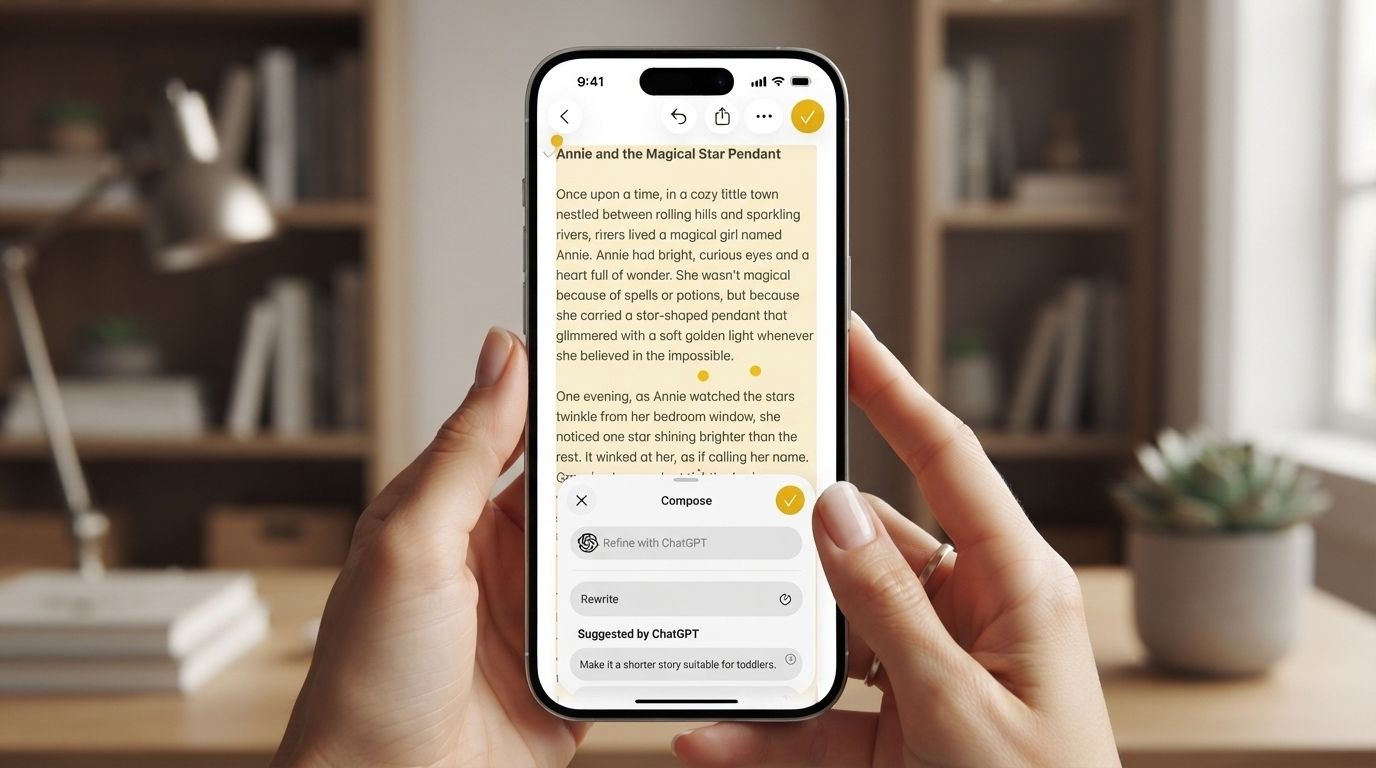 ChatGPT extension toggle in Apple Intelligence and Siri settings on iPhone