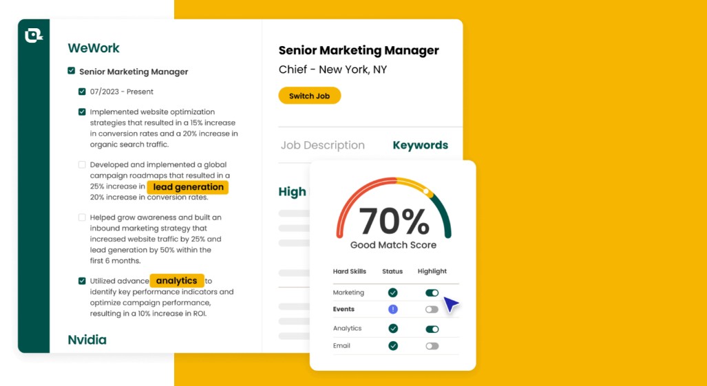 Teal AI resume tools job application tracker dashboard