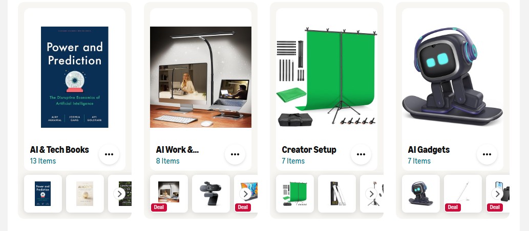 AIDigitalSpace Amazon storefront: AI gadgets, smart home devices and books that pair with my digital templates