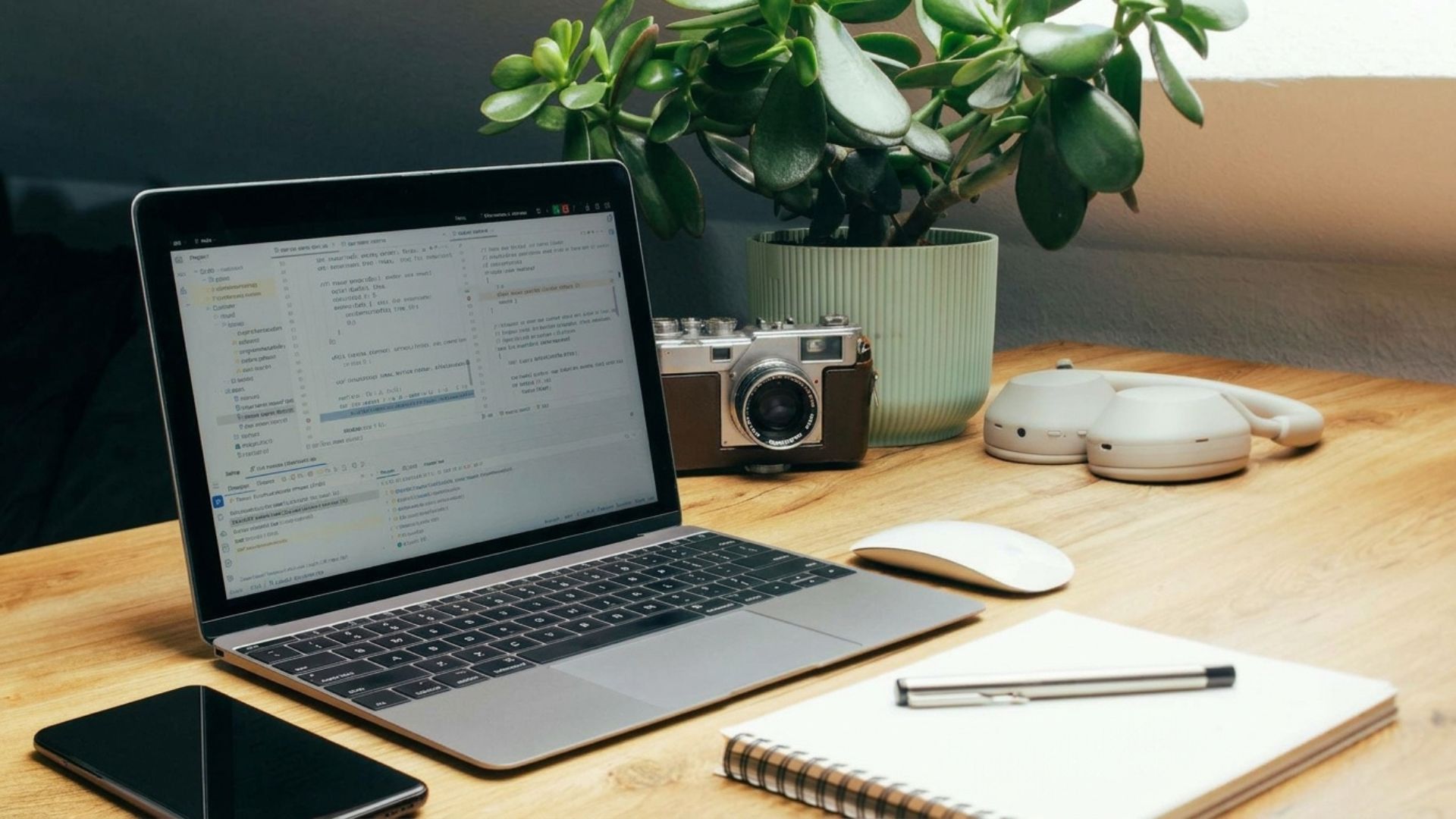AI image editors test: the desk photo after Gemini removed the bottle