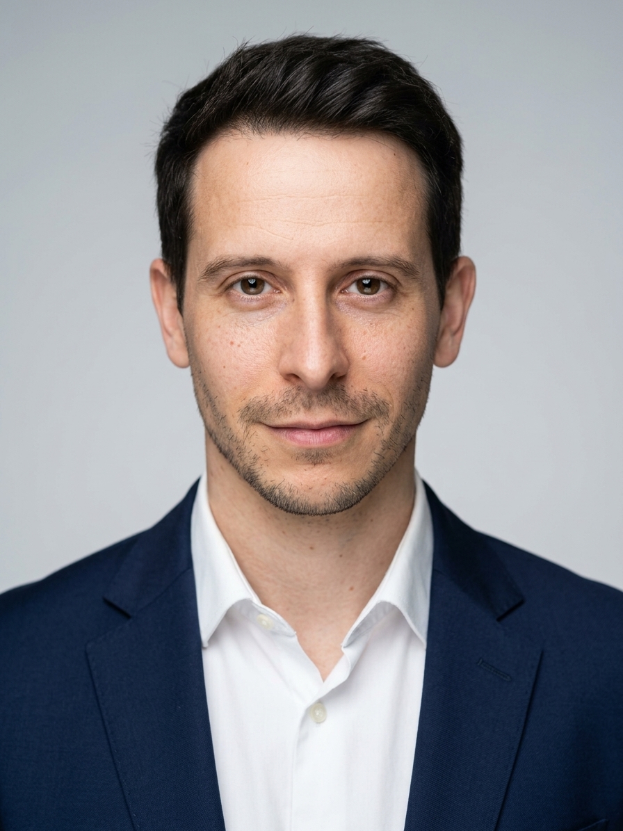 Gemini headshot edit of my selfie, a test of free AI image editors